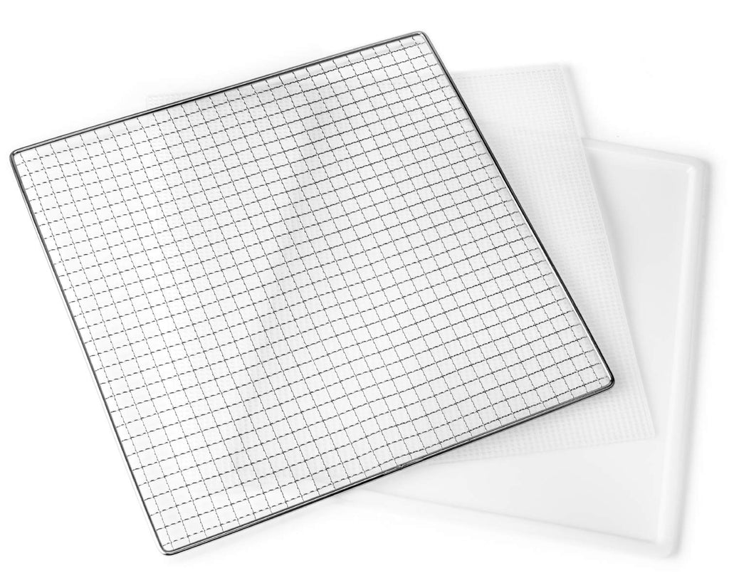 ROMMELSBACHER Dörrautomat DA 1000, XXL-Dörrfläche 1,6 m², inkl. 10 Edelstahl-Dörrtabletts, 2 Dörrgitter, 2 Dörrmatten, LED-Display, 24 Std. Zeitschaltuhr, Temperatur einstellbar (35 °C – 75 °C)o
