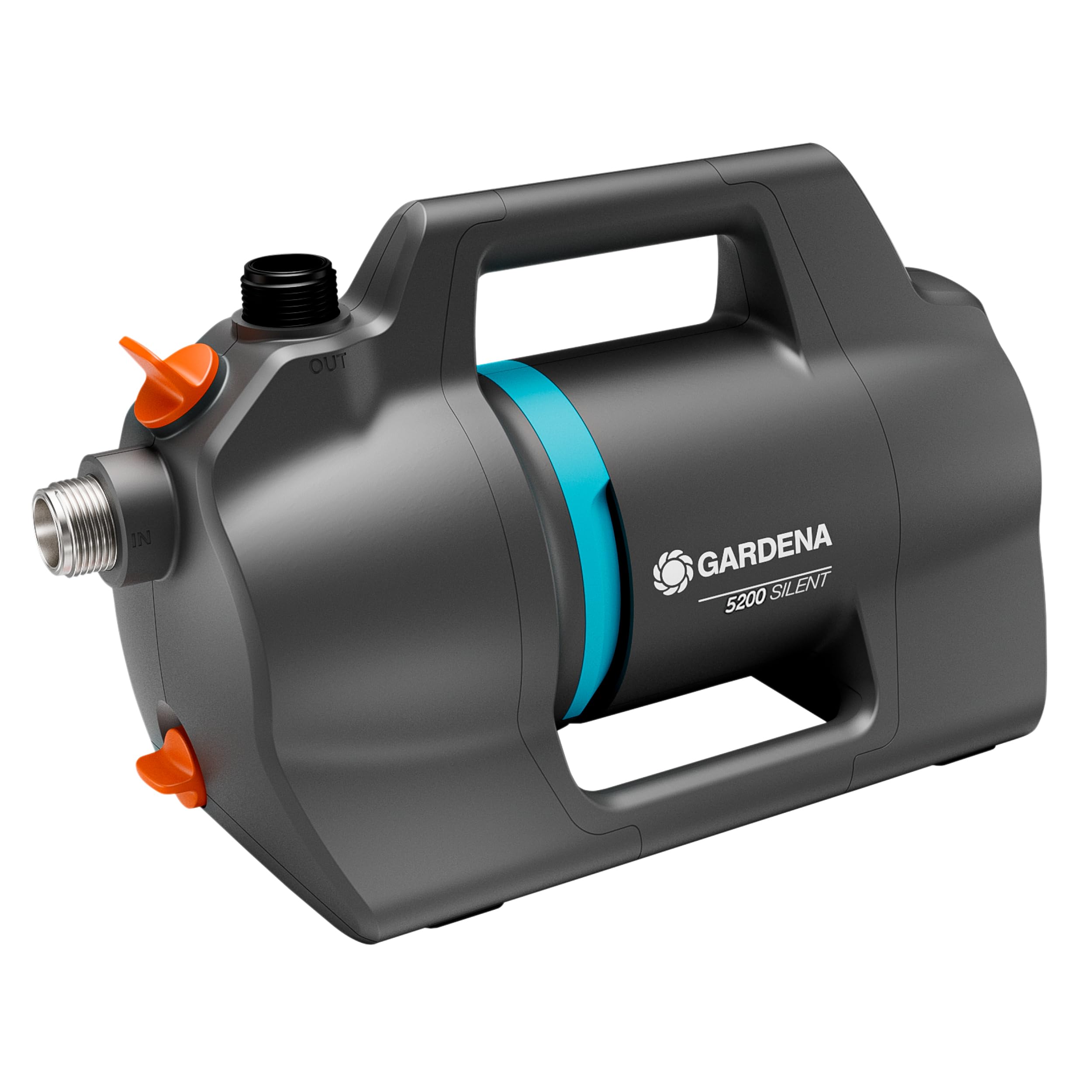 Gardena Gartenpumpe 5200 Silent Set Pumpen: 26% mehr Wasserdurchfluss bei gleichem Energieverbrauch im Vergleich zum Vorgänger-Modell*, Leise im Betrieb (09085-20)