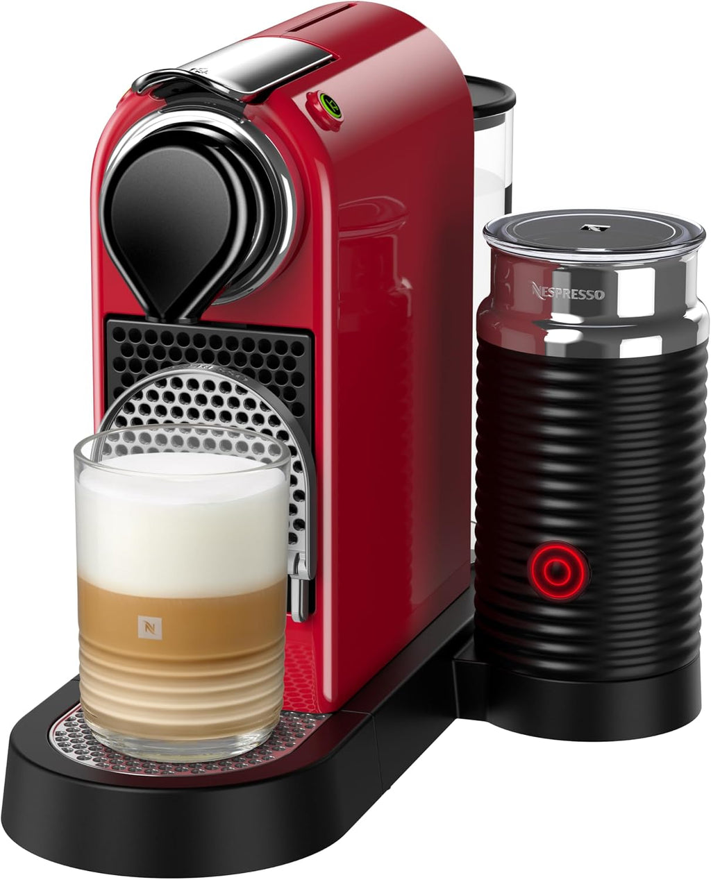 Nespresso Krups XN7615 Citiz&Milk Kaffeekapselmaschine | 1260W | Wassertankkapazität 1l | Pumpendruck 19 Bar | Farbe Rot