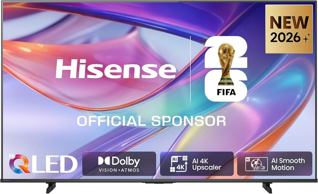 Hisense 43E7DS Fernseher 43 Zoll, 4K UHD QLED, Smart TV, Hi View AI Engine, 60Hz Game Mode Plus, Dolby Vision IQ, QLED Colour, Filmmaker, Smooth Motion, Airplay, Sprachsteuerung, 2026