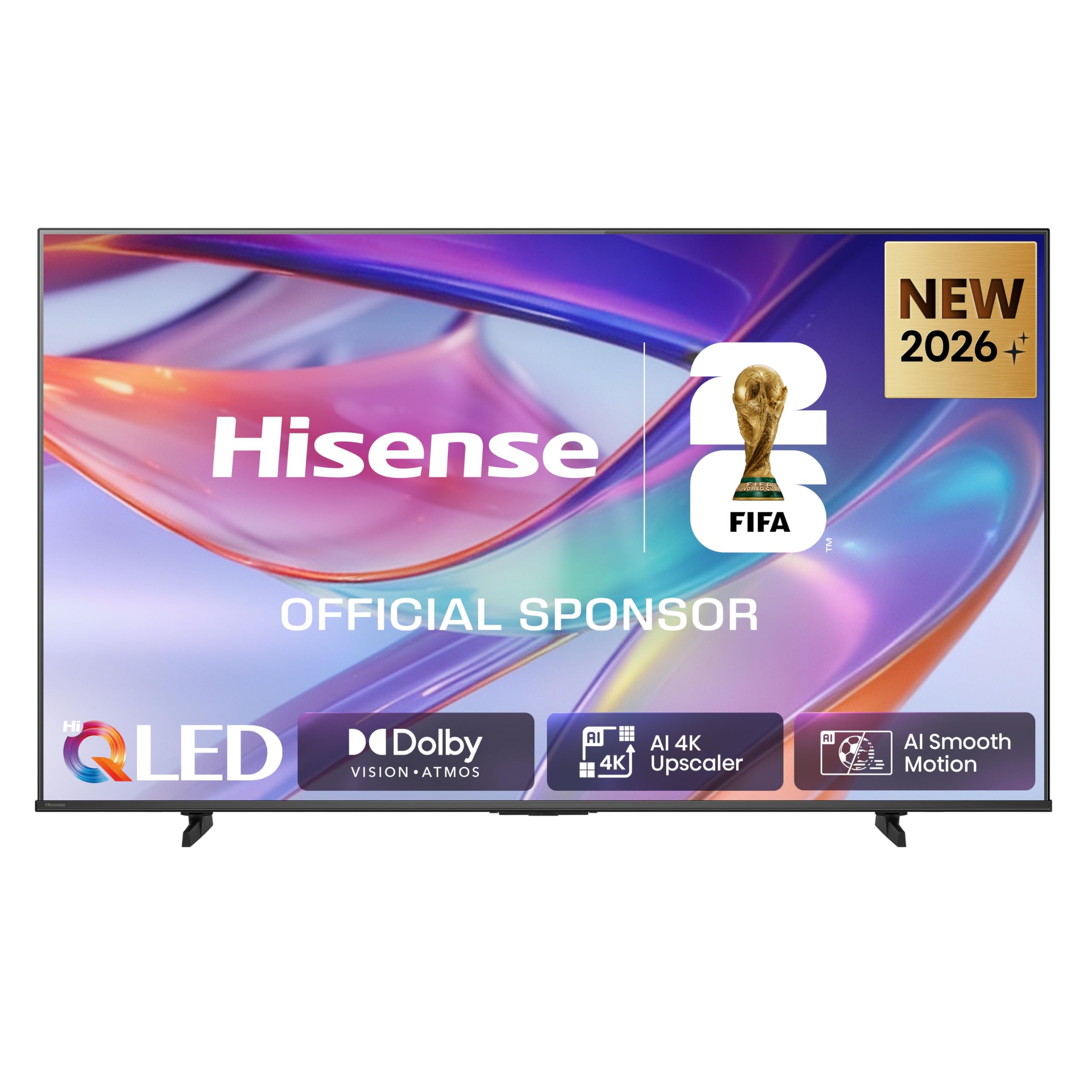 Hisense 43E7DS Fernseher 43 Zoll, 4K UHD QLED, Smart TV, Hi View AI Engine, 60Hz Game Mode Plus, Dolby Vision IQ, QLED Colour, Filmmaker, Smooth Motion, Airplay, Sprachsteuerung, 2026