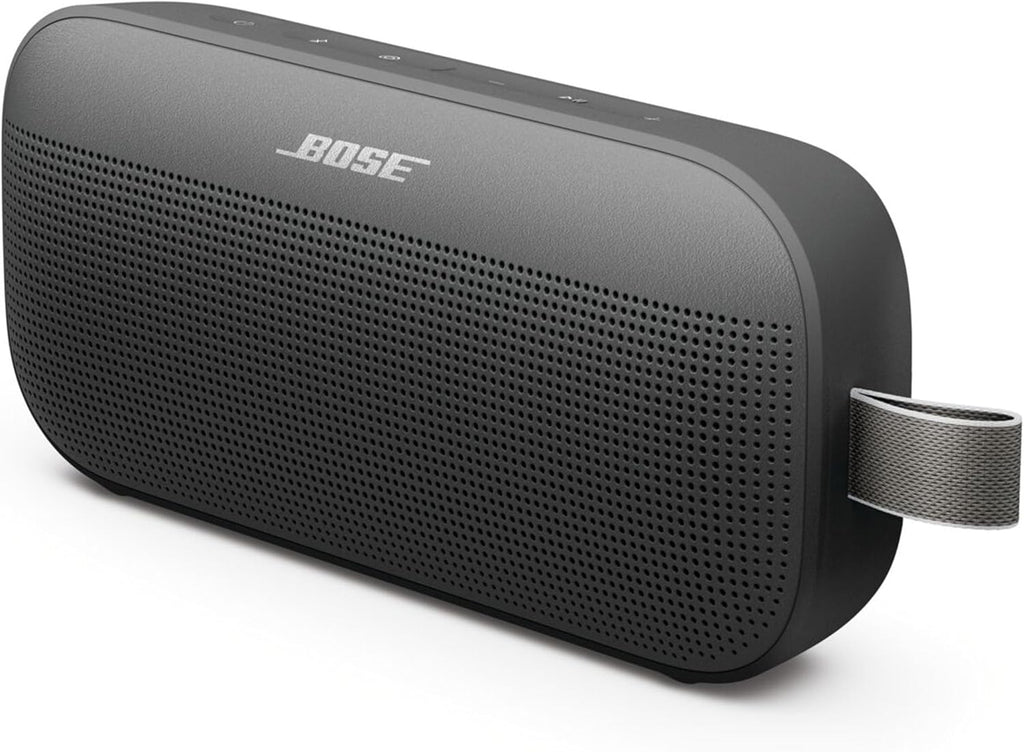 Bose SoundLink Flex Portable Bluetooth Speaker (2nd Gen.), Portable Outdoor Speaker with Lifelike Sound, Up to 12 Hours Battery Life, Dustproof and Waterproof, Black