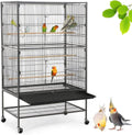 Yaheetech Bird Aviary, Budgie Cage, Rodent Cage Made from Metal Bird Cage with Dirt Tray Insert for Cockatiels, Parrots, Pigeons, Parakeets, Finches