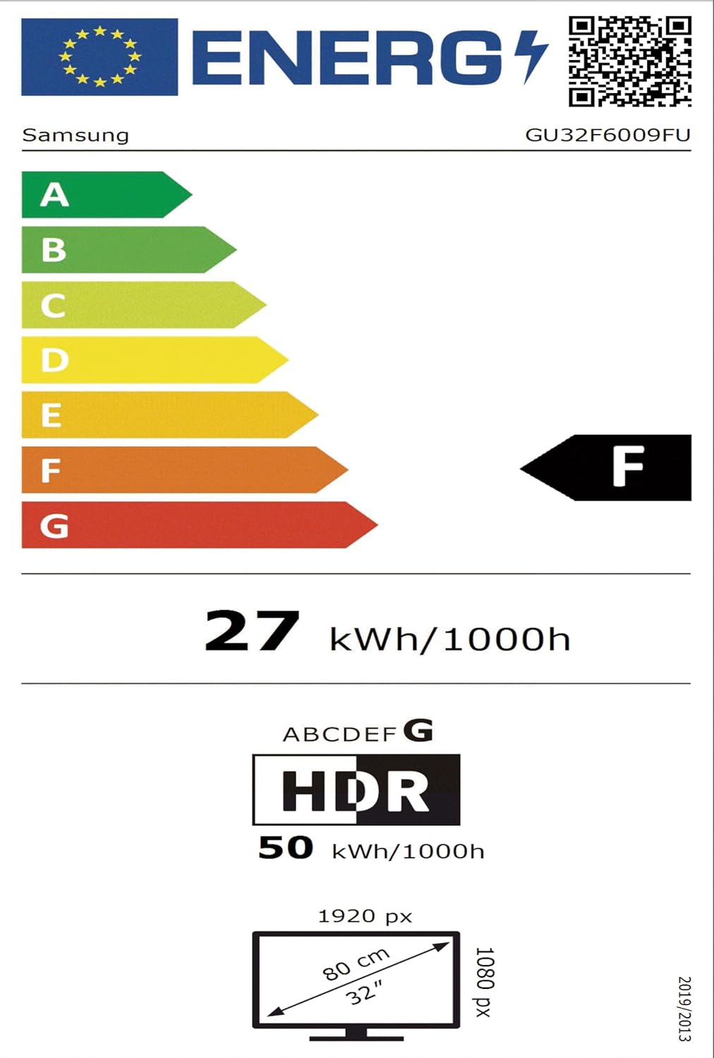 Samsung Full HD F6009F 32 Zoll (81 cm) LED Flachbildfernseher, PurColor-Technologie, HDR, Object Tracking Sound Lite, Knox Security, One UI Tizen, Smart TV, Unbegrenzt kostenlose Inhalte