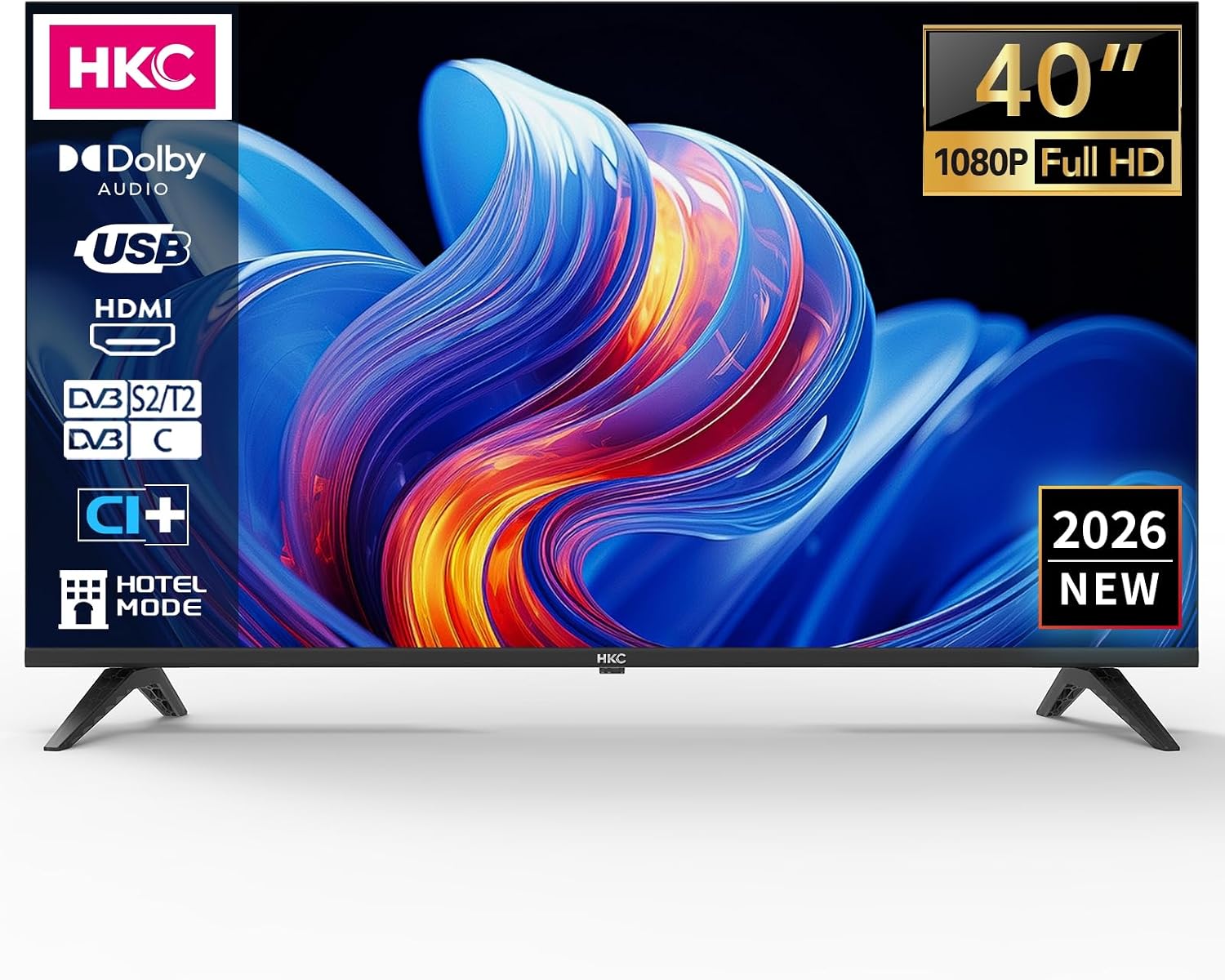 HKC H40Q1F-NS Fernseher 40 Zoll (100cm), Full HD ohne Smart-Funktion