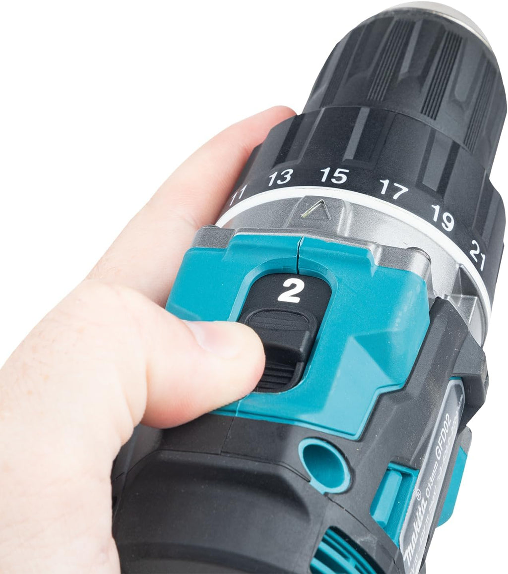 Makita DF002GA202 Akku-Bohrschrauber 40V max. / 2,0 Ah, 2 Akkus + Ladegerät im MAKPAC, Petrol
