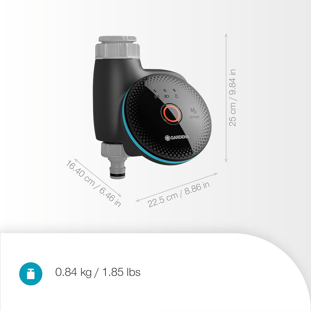 Gardena smart Water Control Set Bewässerungssteuerung; smart: Datengesteuerte Bewässerung*, Smart Home Integration*, Clevere Bewässerung, Hochwertige Ventiltechnik (19043-20)