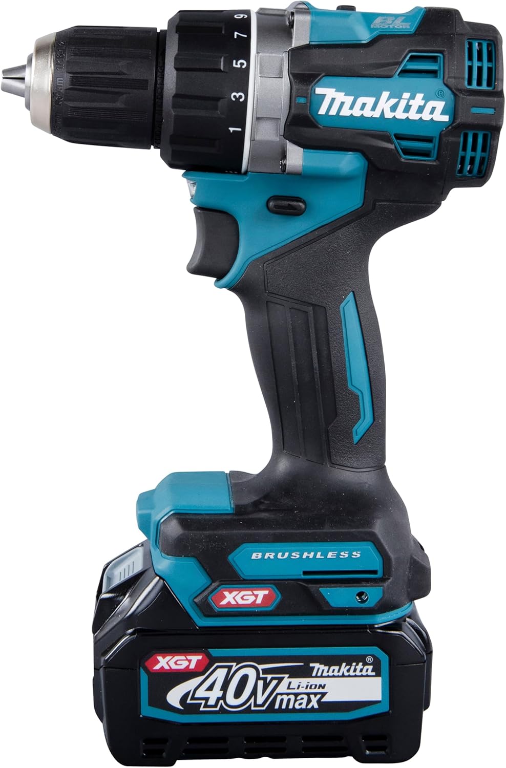 Makita DF002GA202 Akku-Bohrschrauber 40V max. / 2,0 Ah, 2 Akkus + Ladegerät im MAKPAC, Petrol