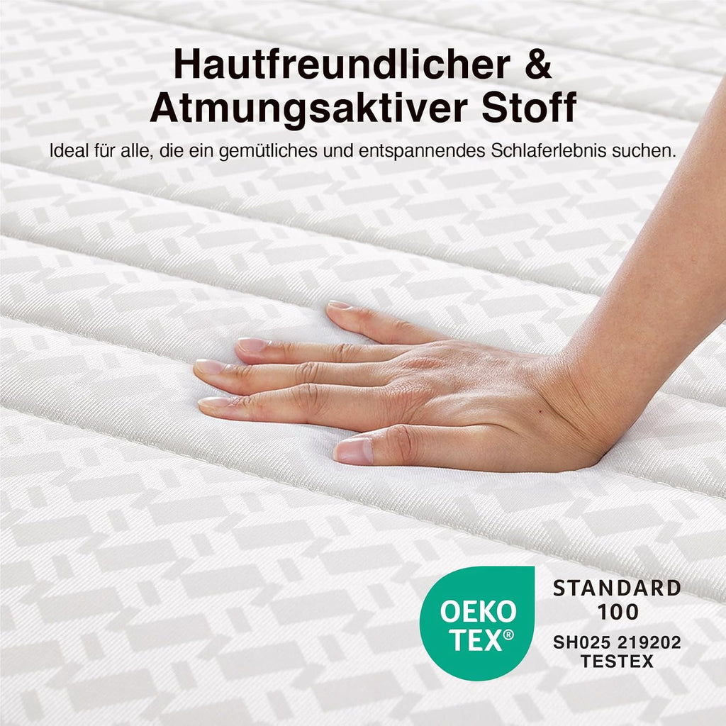 Novilla Matratze 140x200 cm H3/H4 7-Zonen Kaltschaummatratze Komfortschaum