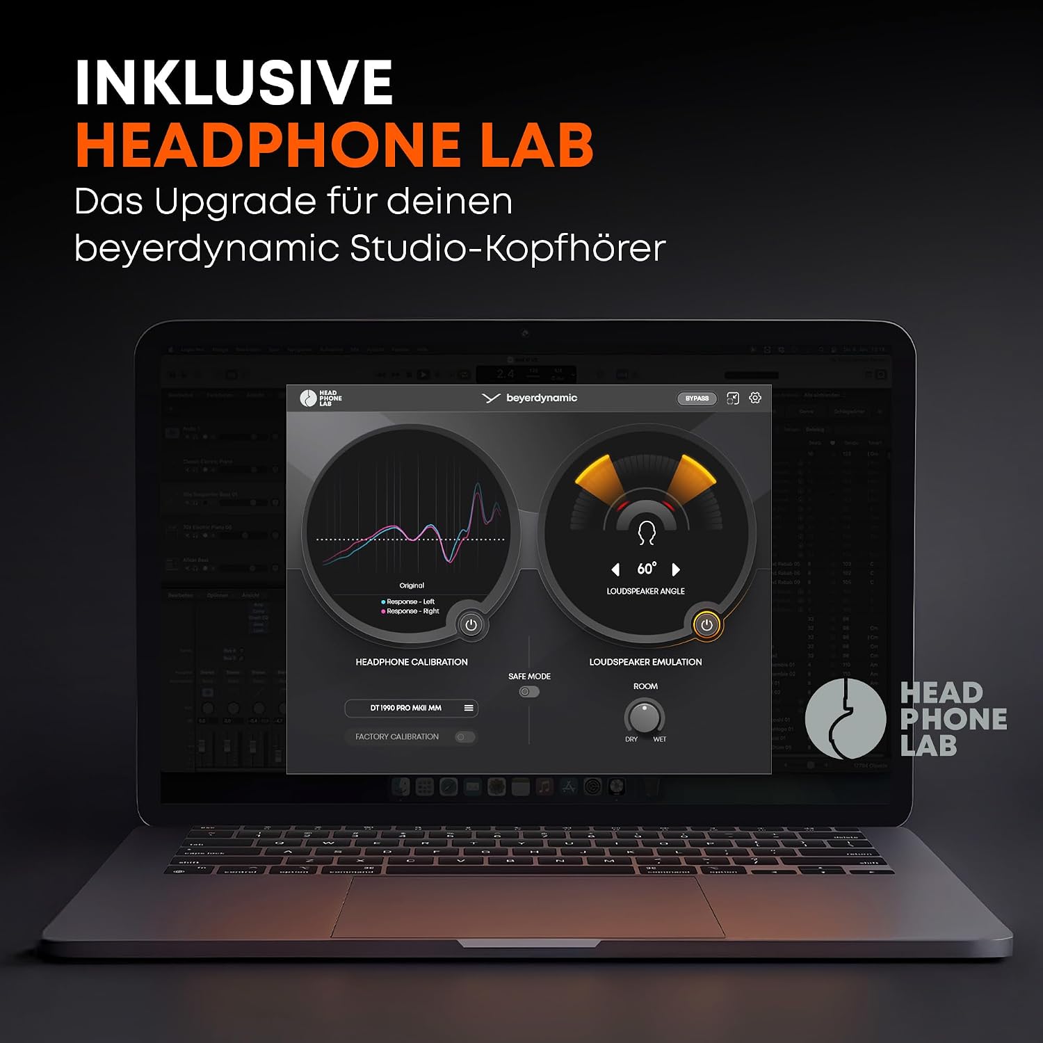 Beyerdynamic DT 770 PRO Over-Ear Studio Headphones in Black Closed design, wired for professional recording and monitoring. | Closed design, 80 ohm impedance, bass reflex system, velour ear pads, interchangeable parts, made in Germany