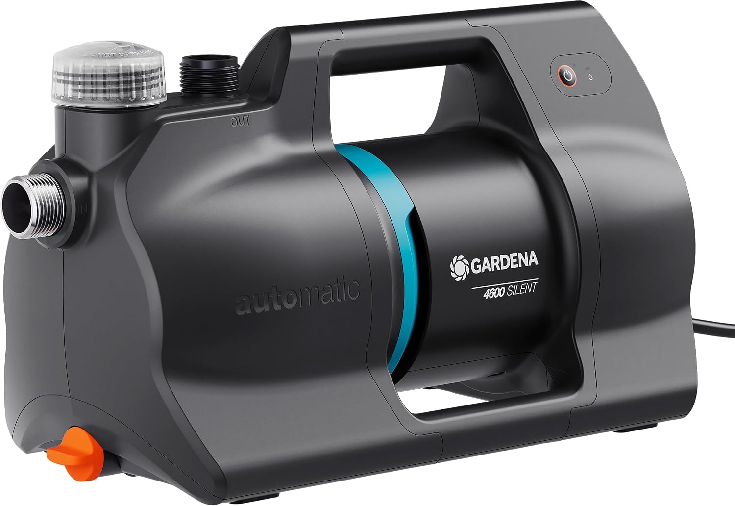 Gardena Haus- & Gartenautomat 4600 Silent Pumpen: Automatisierte Bewässerung und Hauswasserversorgung, 25% weniger Stromverbrauch*, Silent Technologie (09070-20)