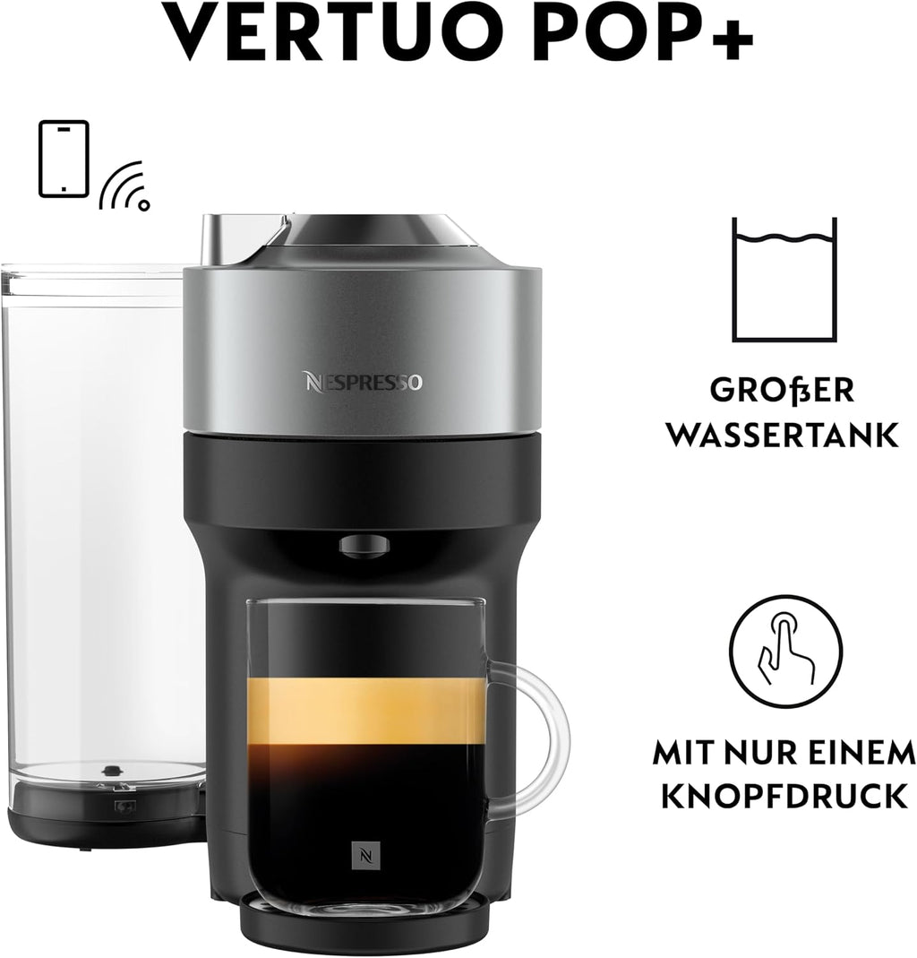 NESPRESSO KRUPS Vertuo Pop Plus Titan Kapselmaschine XN930T