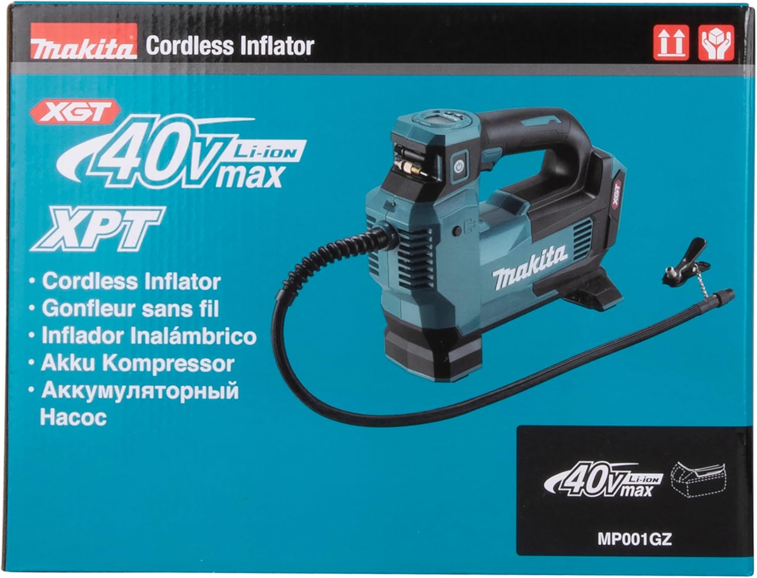 Makita MP001GZ Kompressor 11,1 bar 40V max. (ohne Akku und Ladegerät)