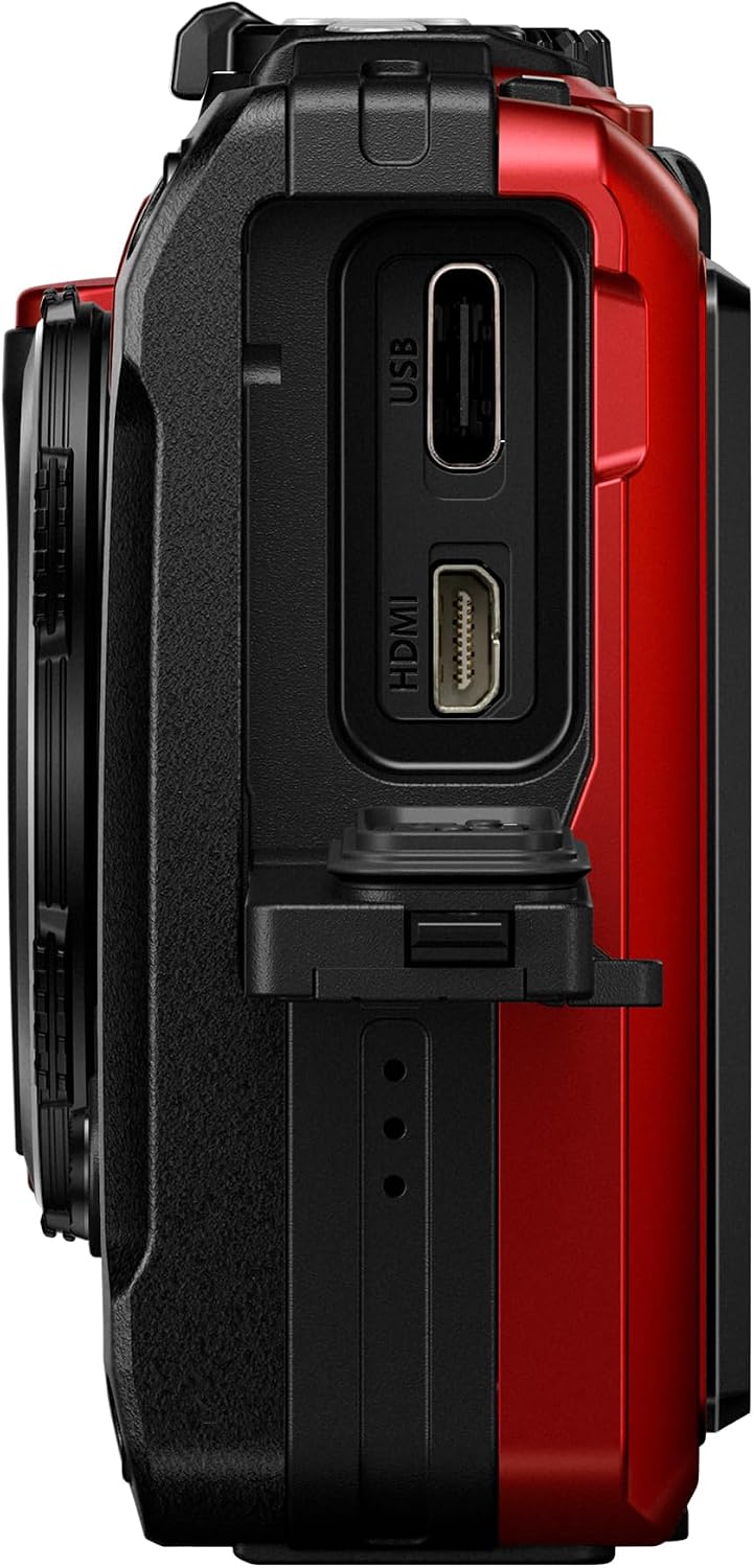 OM SYSTEM Tough TG-7 Outdoor Camera Waterproof & Shockproof F2.0 Red