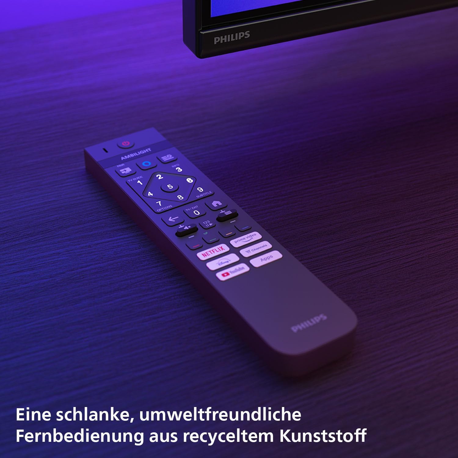 PHILIPS Ambilight 48OLED760 4K OLED Smart TV - 48 Zoll Display mit P5 AI Perfect Picture Engine Ultra HD, Titan OS, Dolby Vision und Atmos Sound - Funktioniert mit Alexa und Google Sprachassistent