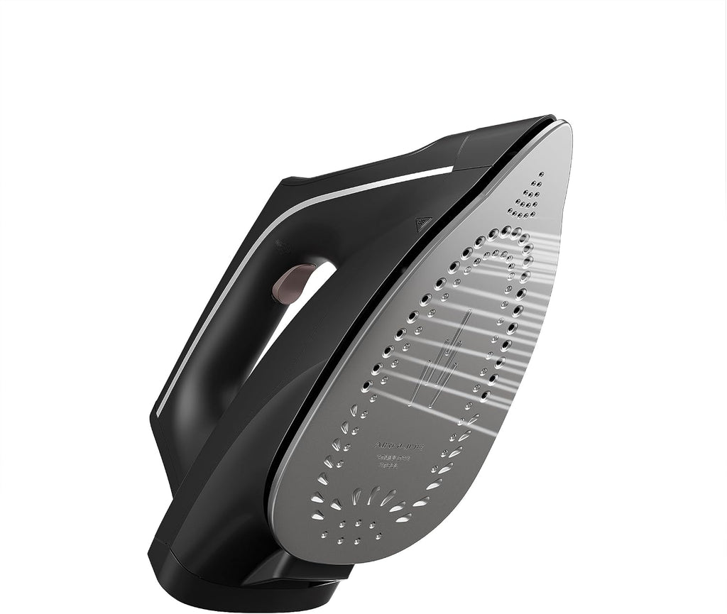 Rowenta VR5120 Easy Steam Dampfbügelstation, 2400 Watt, 110 g/Min. variabler Dampf, 210 g/Min. extra Dampfstoß, schnellaufheizend, 1,4 L Wassertank, Antikalk-System, Eco-Modus, Zimt/Schwarz