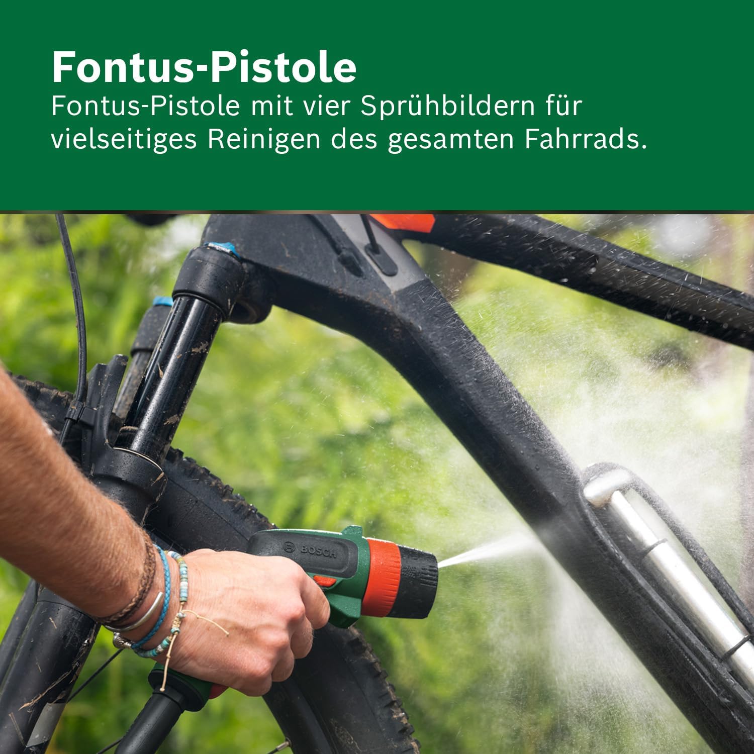 Bosch Akku-Druckreiniger Fontus 18V-6 für Fahrräder