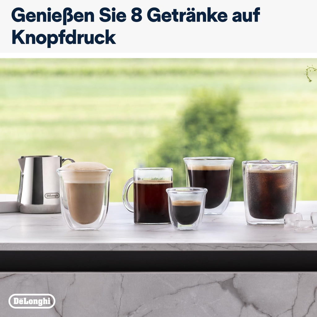 De'Longhi Rivelia - Kaffeevollautomat 8 Getränke Beige