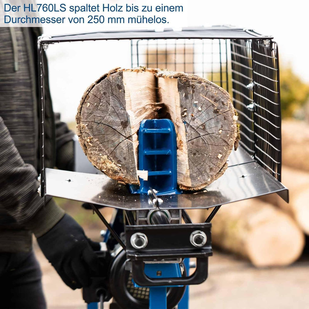 Scheppach liegend Holzspalter HL760LS Brennholzspalter mit Untergestell | Spaltkraft 7 Tonnen | 2200W - 230V | Spaltgutlänge 52cm | SpaltgutØ 25cm | Rücklauf & Einstellbarer Hub | Hydraulikspalter