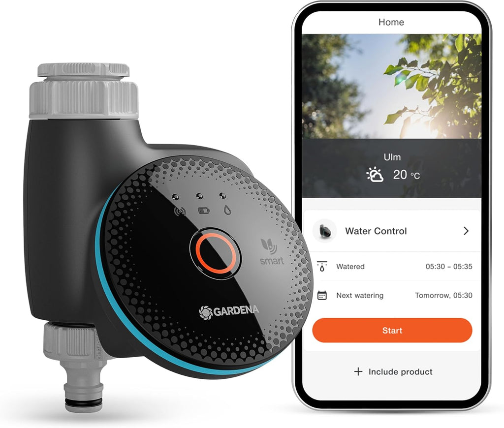 Gardena smart Water Control Bewässerungssteuerung; smart: Datengesteuerte Bewässerung*, Smart Home Integration*, Clevere Bewässerung, Hochwertige Ventiltechnik, Frostwarnung* (19033-20)