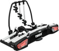 Thule VeloSpace XT Fahrradträger, Fahrradträger Anhängerkupplung Black/Aluminum, 3(4) Bikes