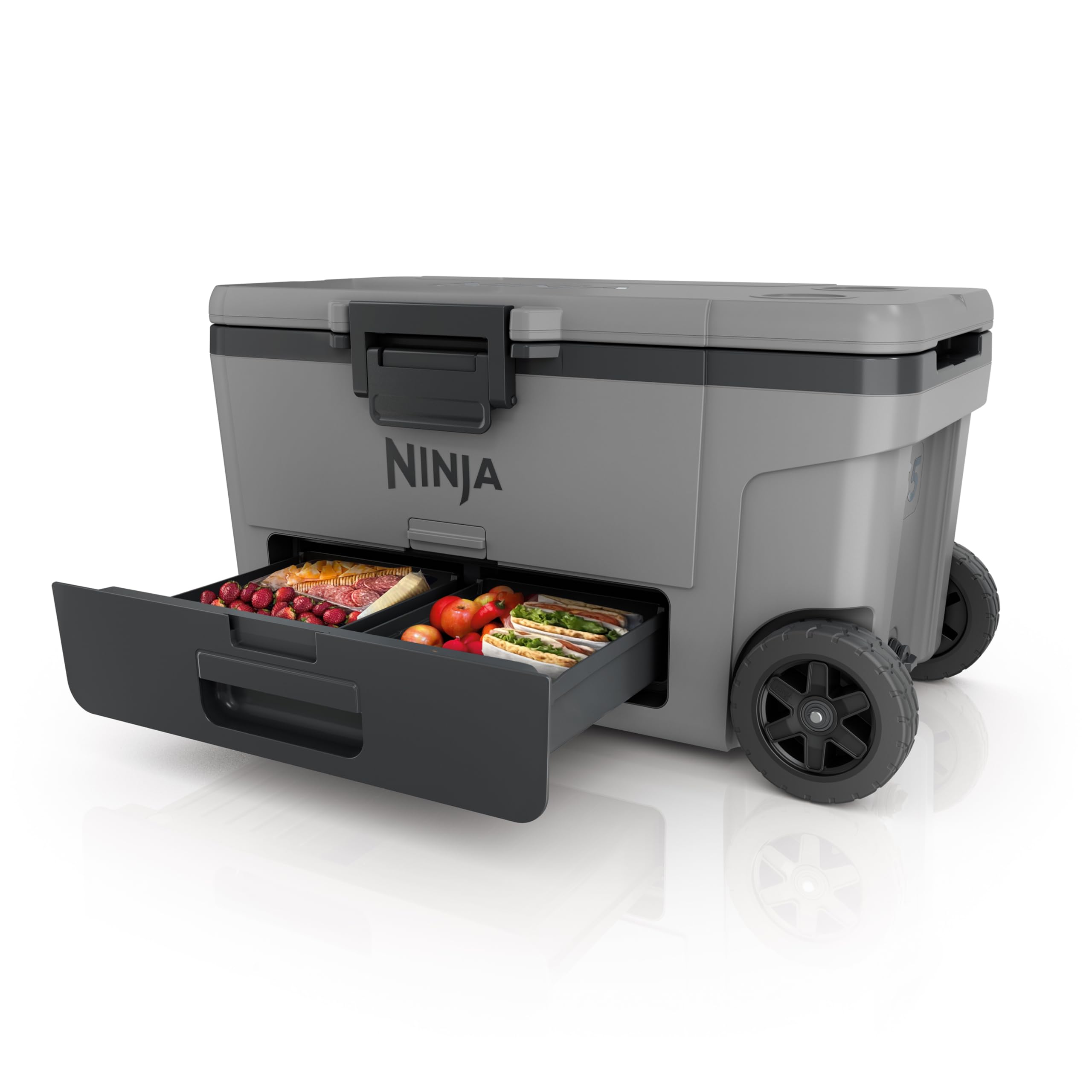 Ninja FrostVault Kühlbox mit Rollen und Isolierung, Schiefergrau, FB230EUGY