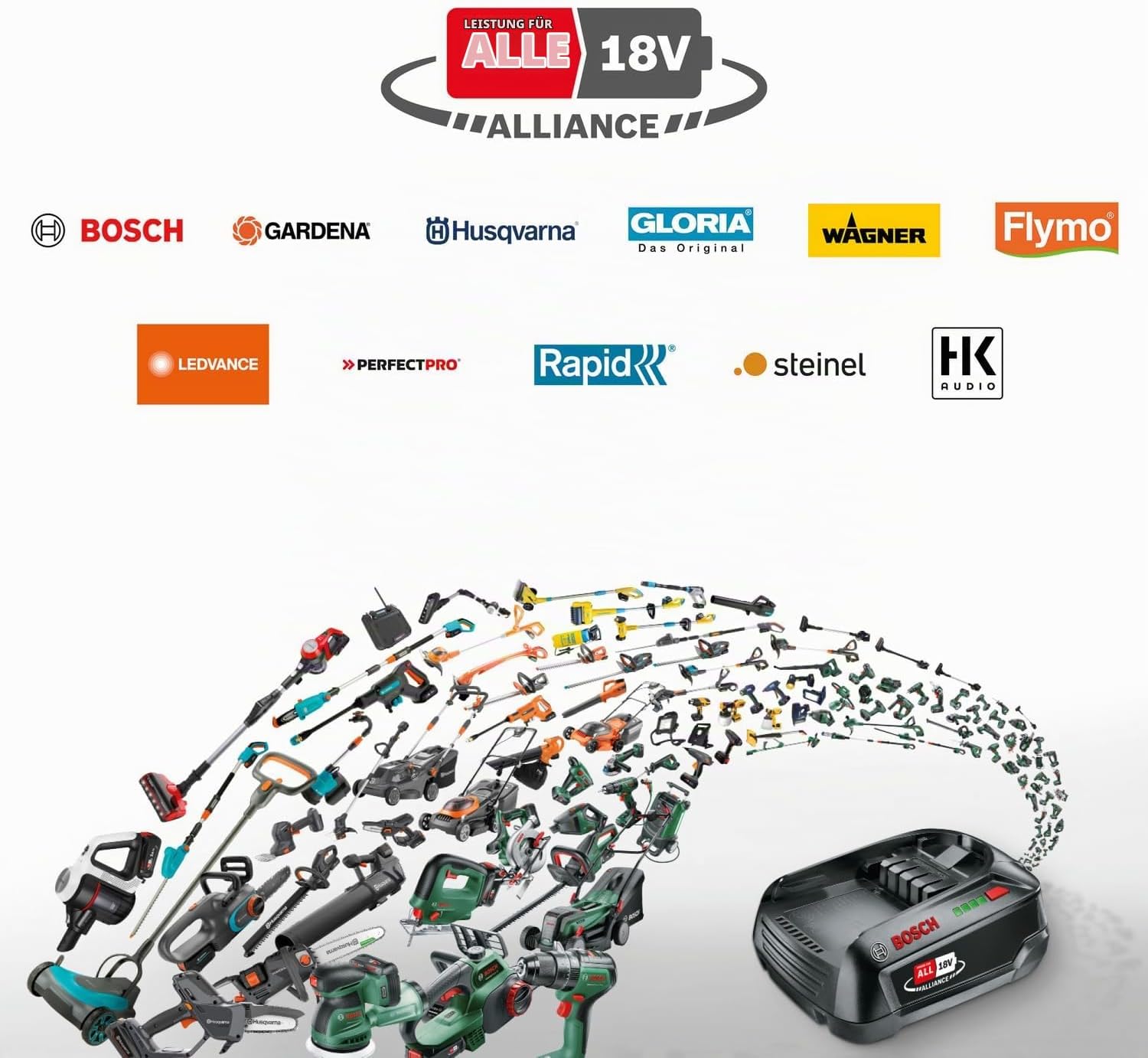 Bosch Akku-Mähroboter VISIMOW18V-200 (für Rasenflächen bis 200 m², Schnittbreite: 18 cm, Schnitthöhe: 20-60 mm, ohne Akku)