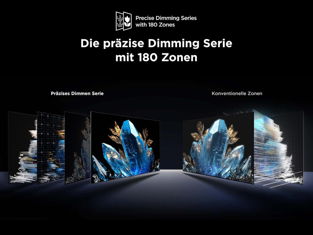 TCL 55Q6C 55 Zoll QD-Mini LED Fernseher, 4K HDR Premium 1000nits, Smart TV mit Google TV (Dolby Vision IQ & Atmos, Onkyo 2.1 Sound System, 144Hz Motion Clarity Pro, Game Master)