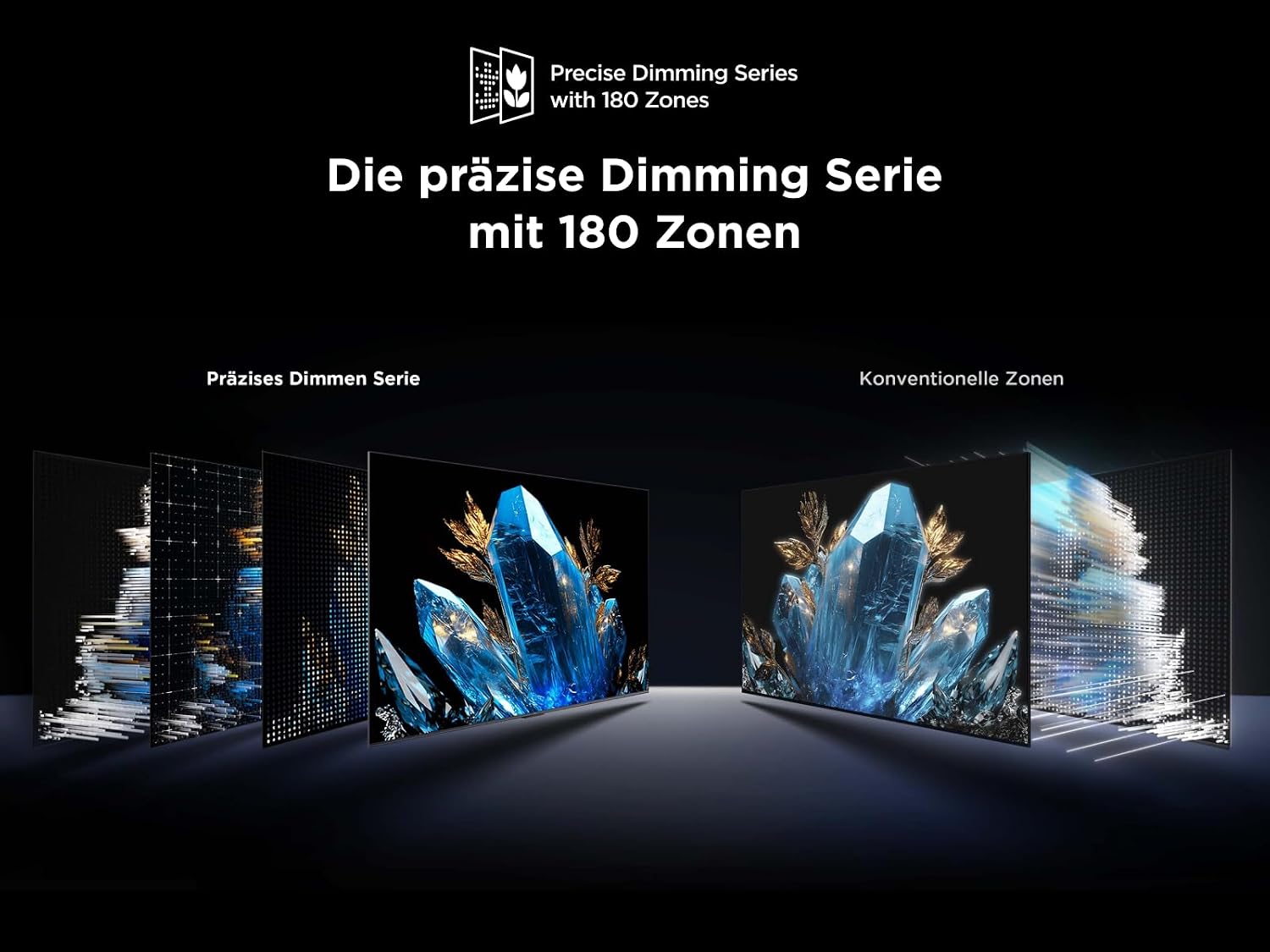 TCL 55Q6C 55 Zoll QD-Mini LED Fernseher, 4K HDR Premium 1000nits, Smart TV mit Google TV (Dolby Vision IQ & Atmos, Onkyo 2.1 Sound System, 144Hz Motion Clarity Pro, Game Master)
