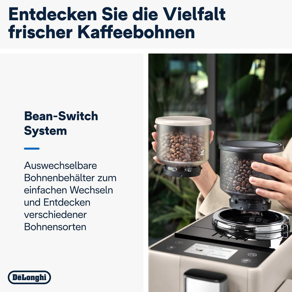De'Longhi Rivelia - Kaffeevollautomat 8 Getränke Beige
