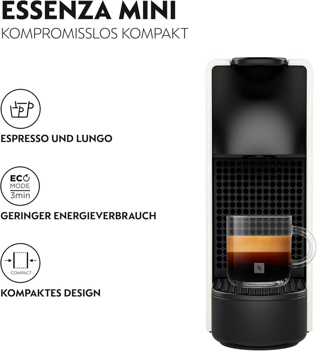 KRUPS NESPRESSO Essenza Mini Weiß Original Kapselmaschine XN1101