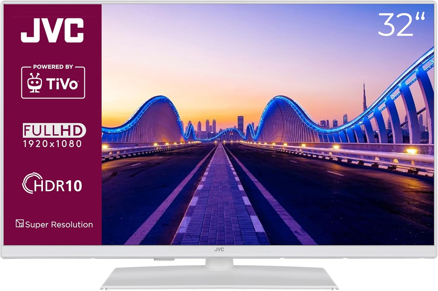 JVC Fernseher 32 Zoll Smart TV powered by TiVo (Full HD, HDR, Triple-Tuner, 6 Monate HD+ inkl.) LT-32VF5355W