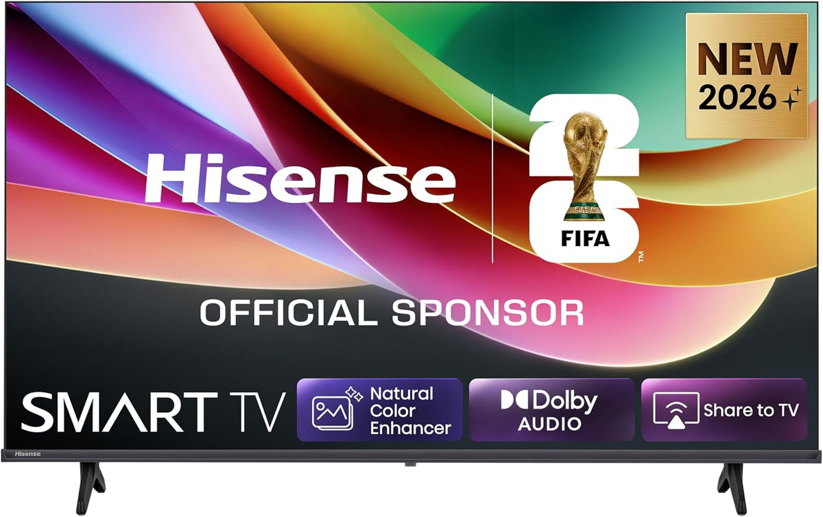 Hisense 40E4DS Fernseher 40 Zoll, 4K FHD Smart TV, Hi-View AI Engine, 60Hz Game Mode, Natural Colour Enhancer, Dolby Audio