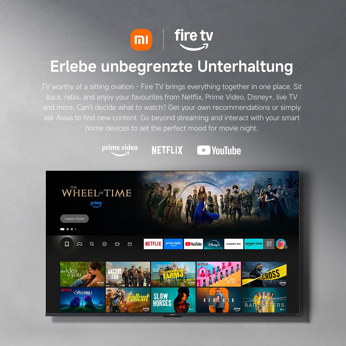 Xiaomi TV F Pro 32 32" QLED Smart TV Fire OS7 Triple Tuner DVB-C/S/S2/T/T2