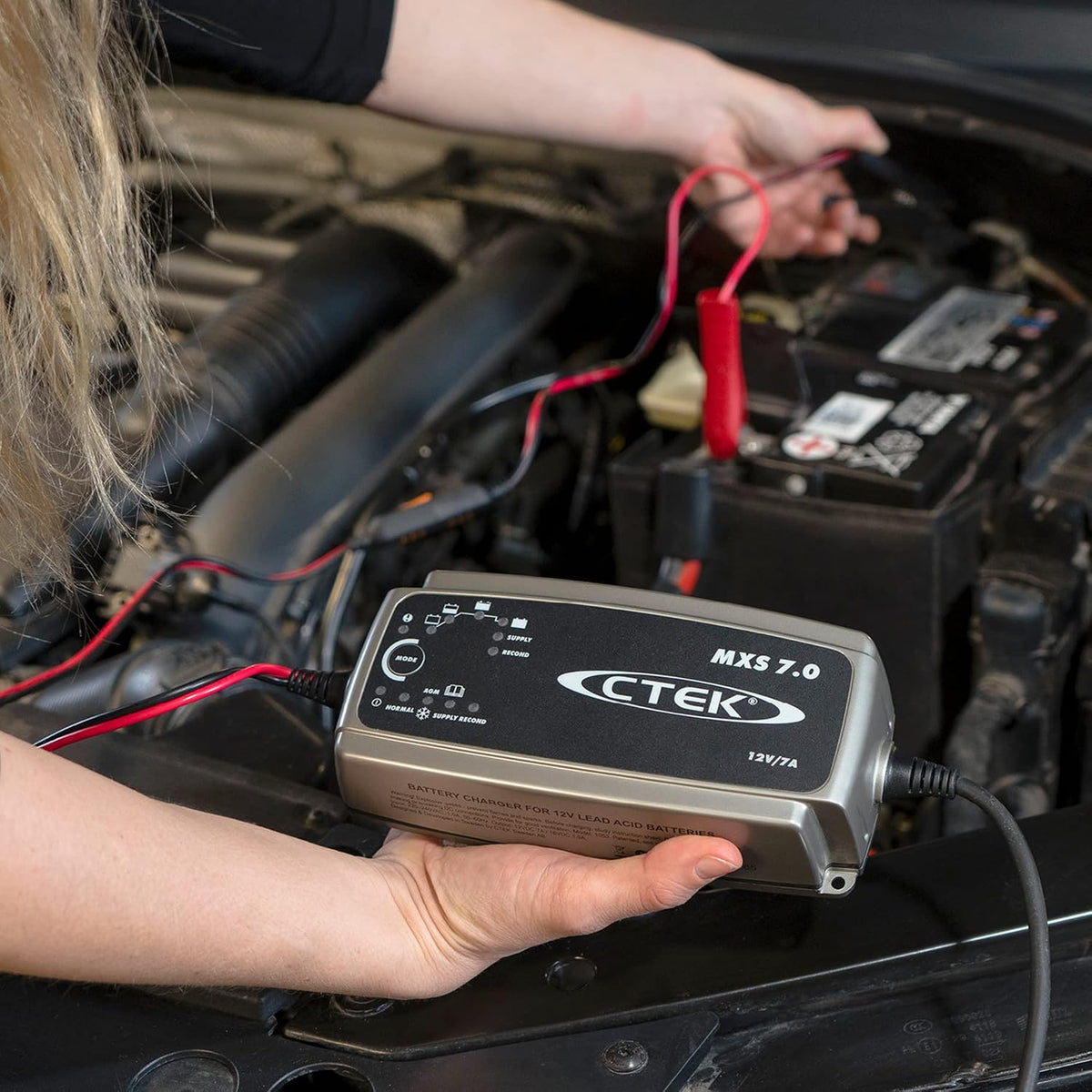 CTEK MXS 7.0, Batterieladegerät 12V Für Größere Fahrzeugbatterien, Batterieladegerät Boot, LKW, Wohnwagen, Wohnmobil Ladegerät, Versorgungsfunktion, Rekonditionierungsmodus Und Winterprogramm