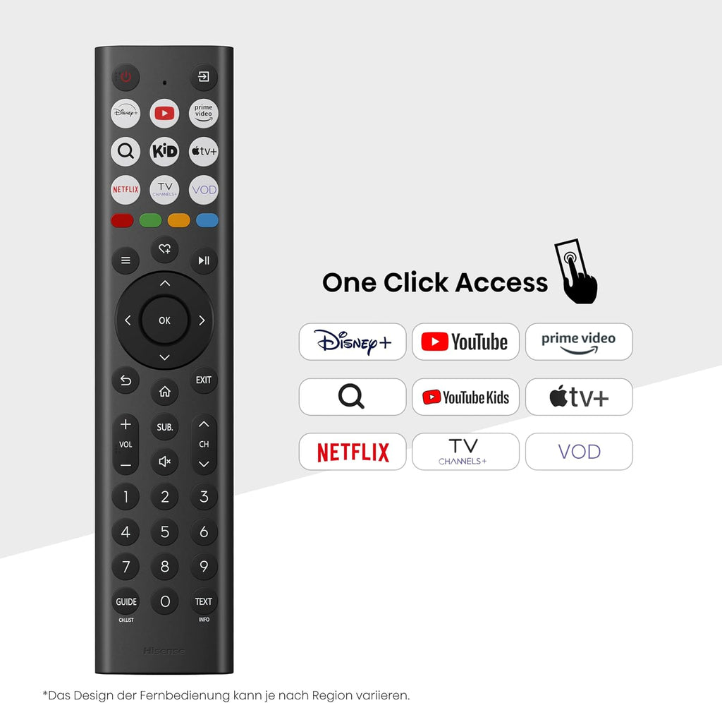 Hisense 40A5Q Fehrnseher, 40 Zoll, 2K QLED, Smart TV, Game Mode, AI Sports Mode, Dolby Atmos, Dolby MS12, DTS X, HDR10, HLG, Full HD, High Contrast, Rauschunterdrückung [2025]
