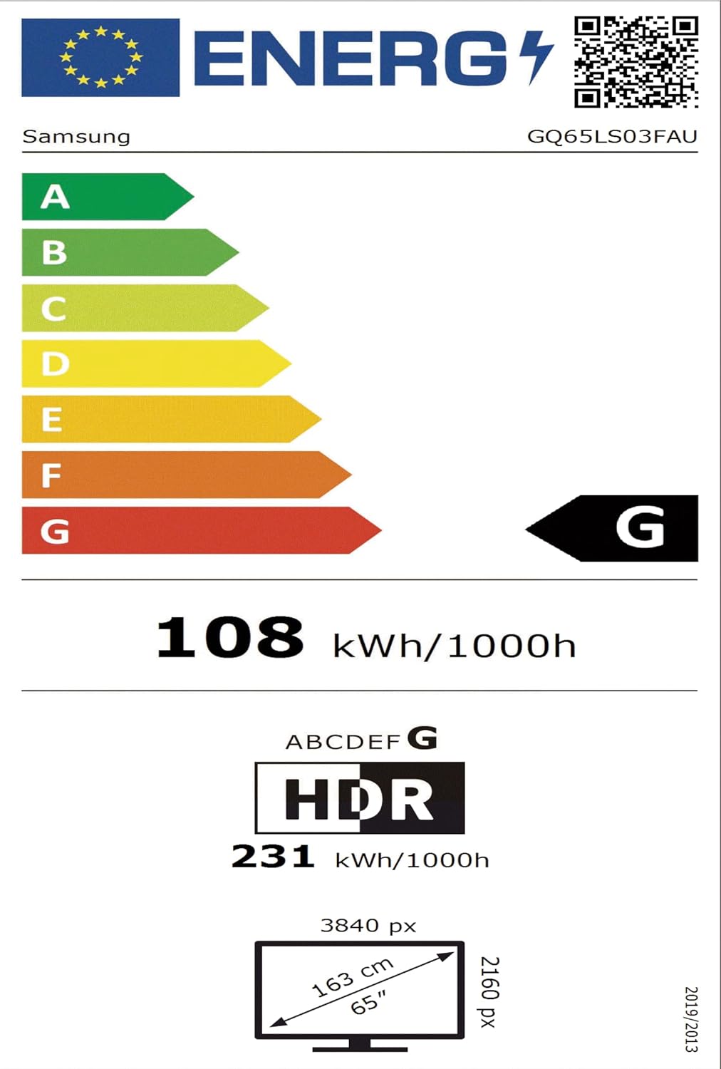 Samsung The Frame LS03F 4K QLED 65 Zoll (163 cm) UHD, NQ4 AI Gen2 Prozessor, Art Mode, Artful Picture Quality, One Connect Kabel, 2025