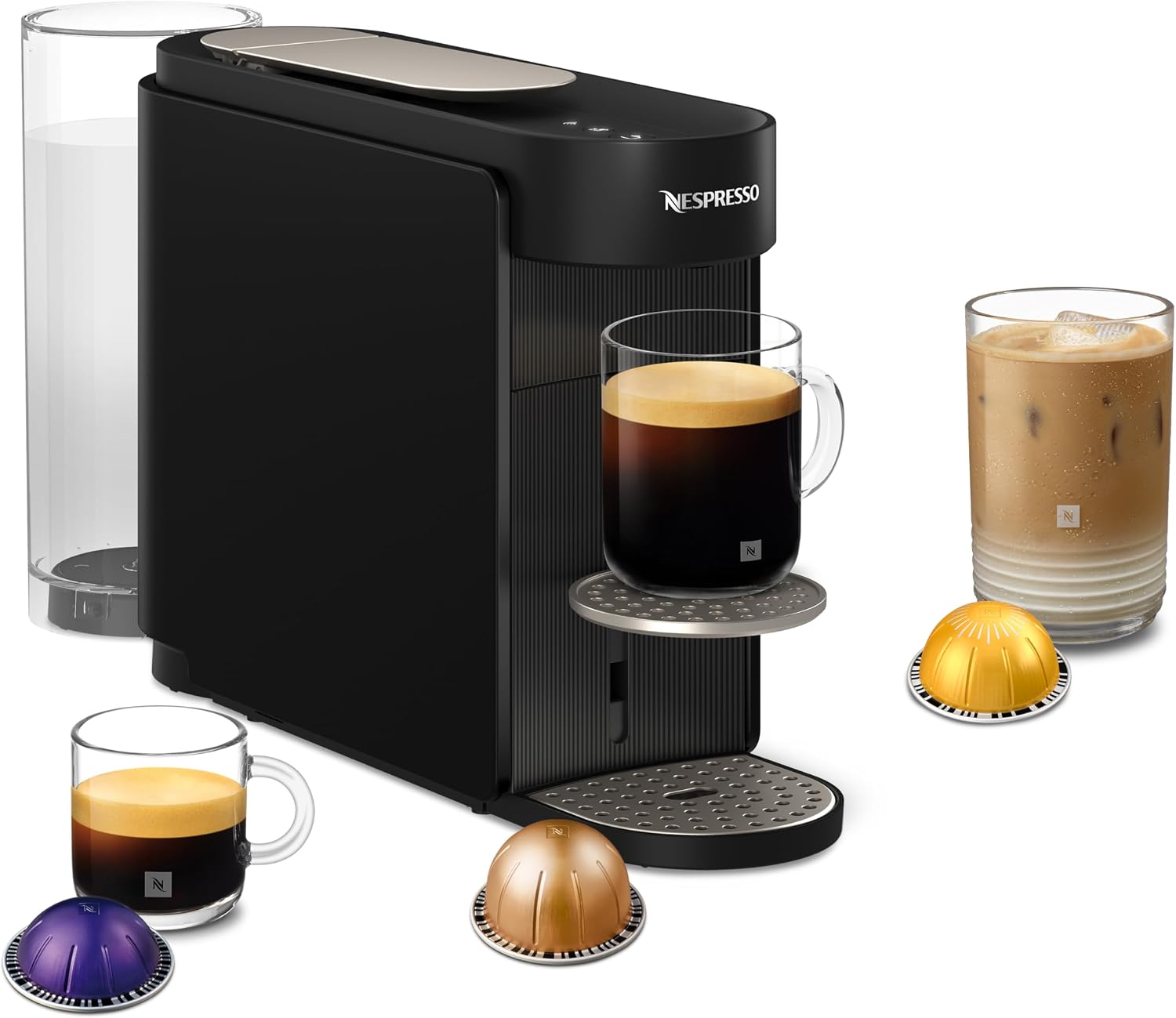 NESPRESSO KRUPS Vertuo Up Schwarz Kapselmaschine XN9408