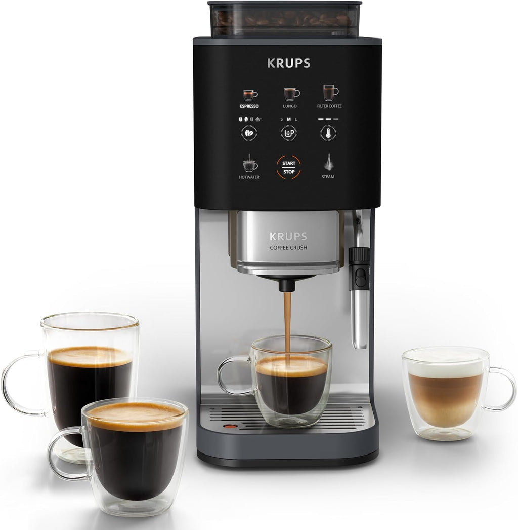 KRUPS Coffee Crush Edition, Espresso-Kaffeevollautomat, nur 15 cm Breite