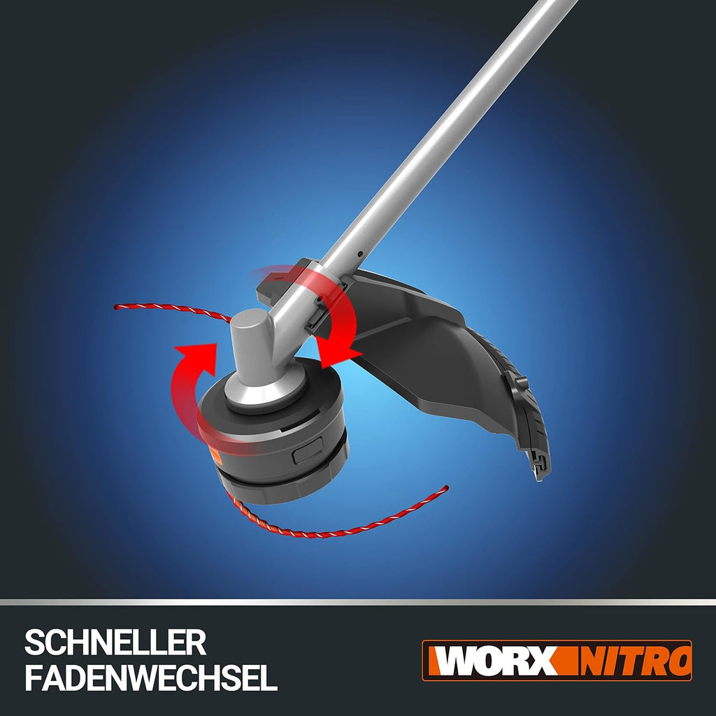 WORX WG186E.92 Akku Sense 40V, 38cm SchnittkreisØ, ohne Akku & Ladegerät