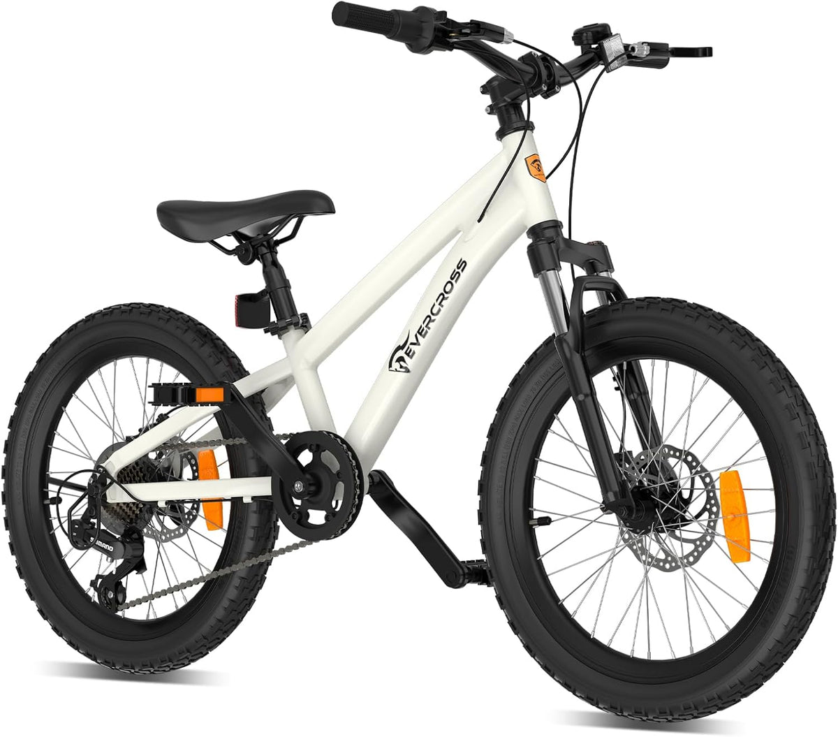 EVERCROSS EM5 20 Zoll Kinderfahrrad Mountainbike, 7-Gang MTB für Jungen & Mädchen (120-160cm), Leichtgewicht (15 kg) mit Federgabel & Dual-Scheibenbremsen,Höhenverstellbarer Sattel, Tragkraft bis 80kg