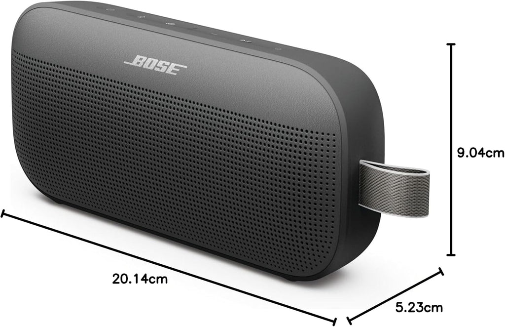 Bose SoundLink Flex Portable Bluetooth Speaker (2nd Gen.), Portable Outdoor Speaker with Lifelike Sound, Up to 12 Hours Battery Life, Dustproof and Waterproof, Black