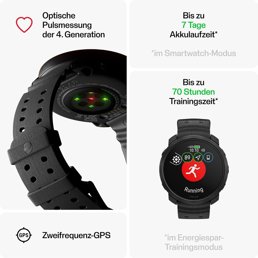 Polar Vantage M3 GPS-Laufuhr mit AMOLED
