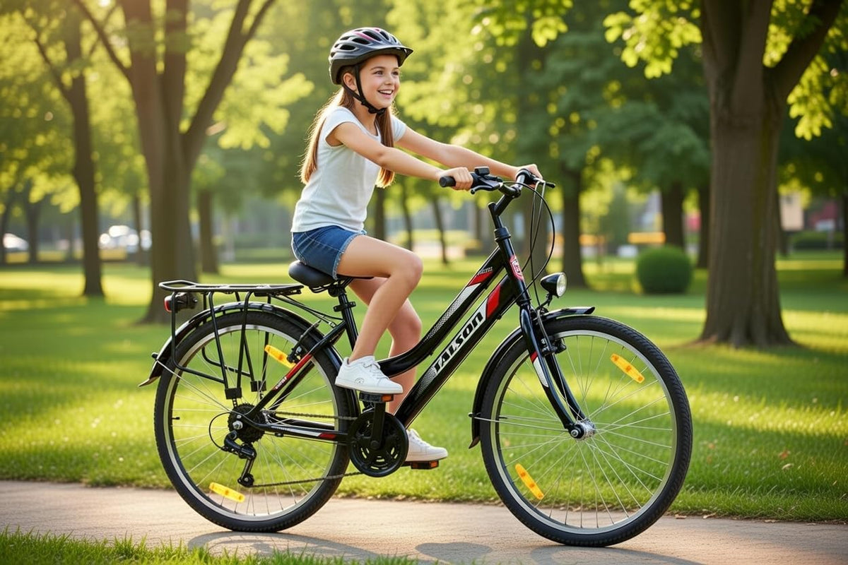 Talson 28 Zoll Damenrad Shimano 21Gang 28" Damen Fahrrad Black mit Beleuchtung nach STVZO