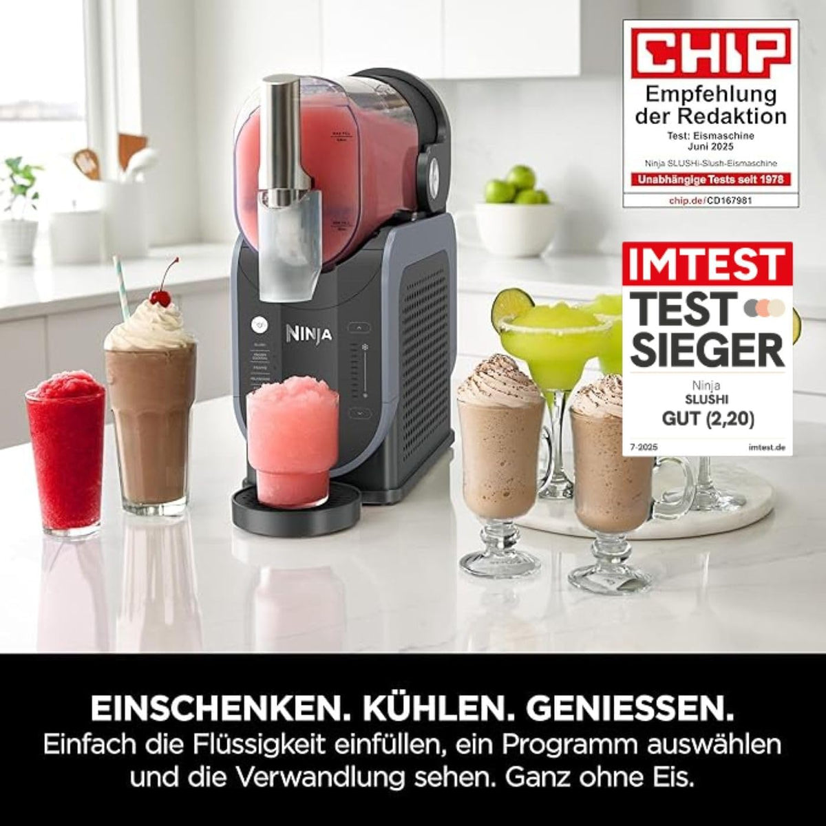 Ninja SLUSHi Maschine für Slush, fasst 1,9 L, Grün, FS301EUTG