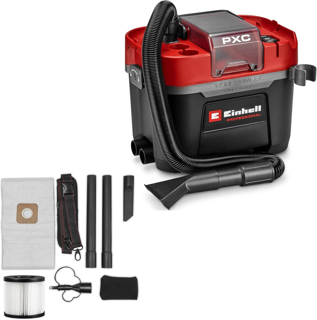 Einhell Professional Akku-Nass-Trockensauger TP-VC 18/10 Li BL L-Solo