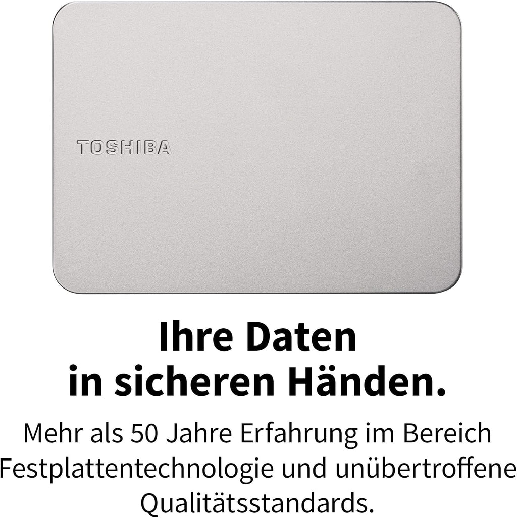 Toshiba Canvio Flex Disco Rigido Esterno 4 Tb Usb Tipo A 3.2 Gen 1 [3.1 Gen 1] Argento (toshiba Canvio Flex 4tb Silver)
