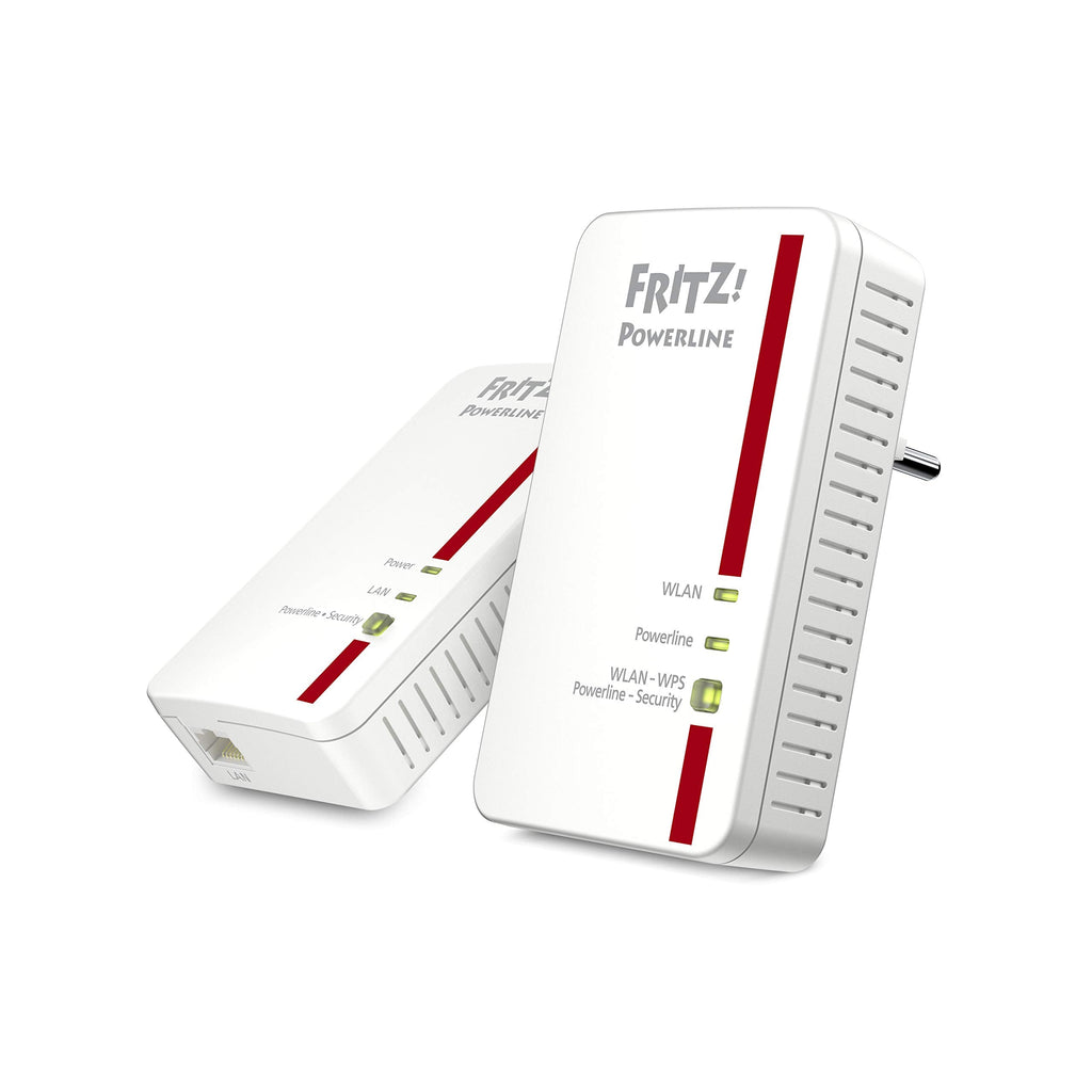 FRITZ!Powerline 1240E/1000E Set – WLAN & 1.200 MBit/s für Streaming & NASo