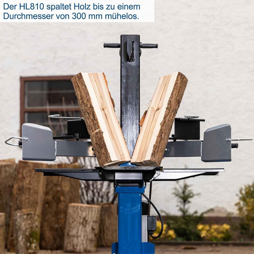 Scheppach Holzspalter HL810 Brennholzspalter mit 8 Tonnen Spaltkraft 3000W