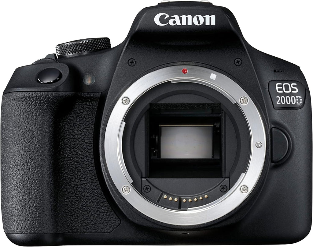 Canon EOS 2000D SLR Camera with EF-S 18–55 F3.5-5.6 III Lens (24.1 MP, DIGIC 4+, 7.5 cm (3.0 Inch) LCD, Display, Full HD, WiFi, APS-C CMOS Sensor), Black